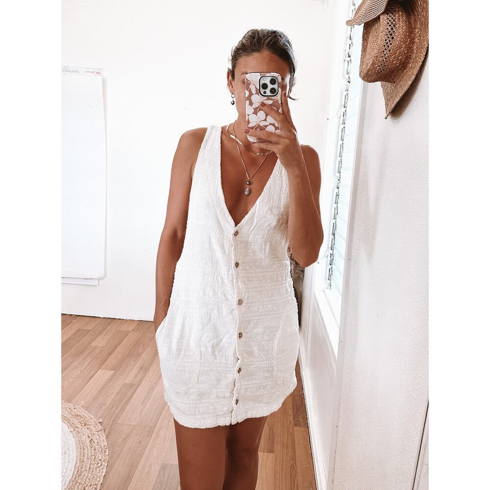 Free People Janey Pinafore Dress Medium